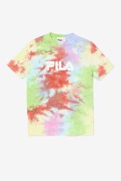 Fila Alivia Tie Dye Tee Naisten T Paidat Vihreä Valkoinen Punainen | Fila230EN