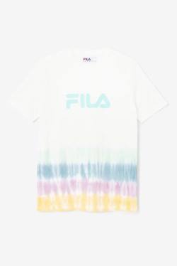 Fila Alivia Tie Dye Tee Naisten T Paidat Valkoinen | Fila641UE