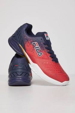 Fila Axilus 2 Energized Miesten Tenniskengät Laivastonsininen Punainen Valkoinen | Fila125RG