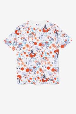 Fila Briella Crew Naisten T Paidat Sininen Valkoinen Punainen | Fila096FW