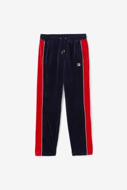 Fila Cima Velour Miesten Housut Laivastonsininen Punainen | Fila971VM