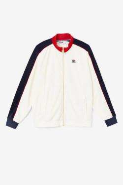 Fila Cima Velour Miesten Takki Punainen Laivastonsininen | Fila283JU