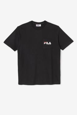 Fila Curtis Pocket Tee Miesten T Paidat Mustat Valkoinen | Fila380GQ