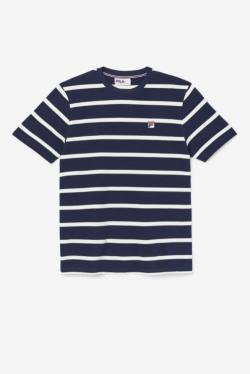 Fila Deny Crew Miesten T Paidat Laivastonsininen | Fila620CG