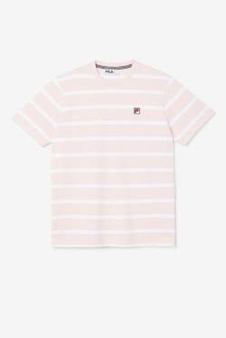 Fila Deny Crew Miesten T Paidat Pinkki Valkoinen | Fila195AF