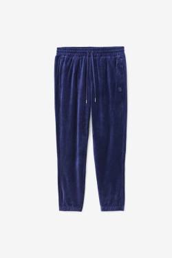 Fila Deverall Velour Miesten Housut Laivastonsininen | Fila126XJ