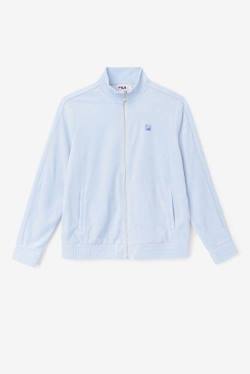 Fila Deverall Velour Miesten Takki Vaaleansininen | Fila518ZP