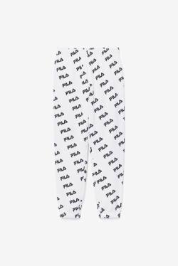 Fila Diagonal Logo Jogger Miesten Housut Valkoinen Mustat | Fila075TF