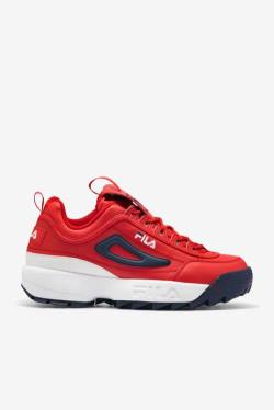 Fila Disruptor 2 Miesten Premium Tennarit Punainen Valkoinen Laivastonsininen | Fila269MI