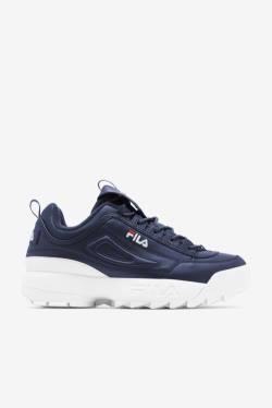 Fila Disruptor 2 Miesten Premium Tennarit Laivastonsininen Valkoinen Punainen | Fila609UA