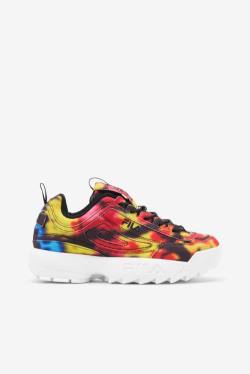 Fila Disruptor 2 Naisten Dark Tie Dye Tennarit Mustat Monivärinen Valkoinen | Fila468CW