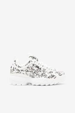 Fila Disruptor 2 Naisten Graffiti Tennarit Valkoinen Mustat | Fila254JH