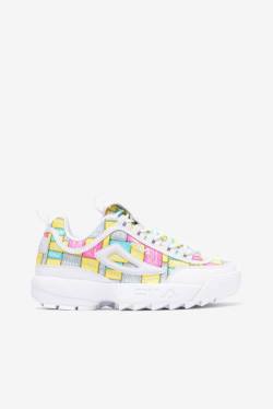 Fila Disruptor 2 Naisten Patchwork Tennarit Valkoinen Violetit | Fila126WY