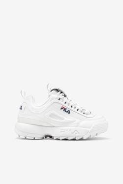 Fila Disruptor 2 Naisten Premium Tennarit Valkoinen Laivastonsininen Punainen | Fila584OD