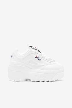 Fila Disruptor 2 Naisten Wedge Tennarit Valkoinen Laivastonsininen Punainen | Fila270XZ