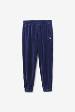 Fila Dortmund Velour Jogger Miesten Housut Laivastonsininen | Fila095IS