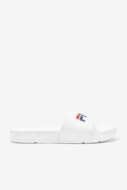 Fila Drifter Miesten Rantasandaalit Valkoinen Laivastonsininen Punainen | Fila975SW