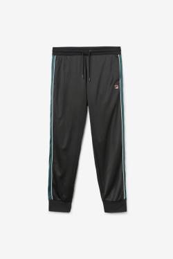Fila Elijah Track Miesten Housut Mustat Valkoinen | Fila584OU