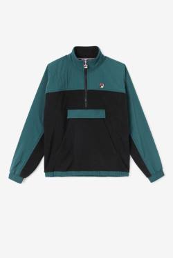 Fila Erick 1/2 Zip Pullover Miesten Puserot Mustat | Fila204TU