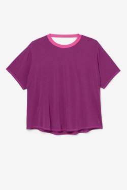 Fila Fi-lux Sleeve Top Naisten T Paidat Violetit | Fila268MN