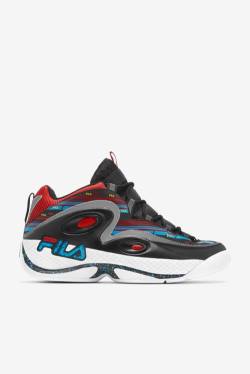 Fila Grant Hill Miesten 3 Tennarit Mustat Turkoosi Punainen | Fila146GM