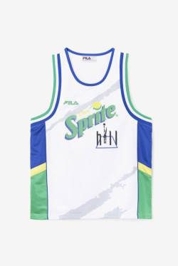 Fila Grant Hill X Sprite Tank Naisten T Paidat Valkoinen Sininen | Fila401AN