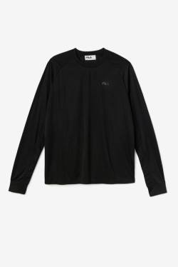 Fila Jazam Long Sleeve Crew Miesten T Paidat Mustat | Fila769NQ