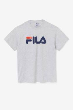 Fila Logo Tee Miesten T Paidat Harmaat Laivastonsininen Punainen | Fila281UV