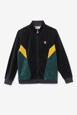 Fila Marten Velour Miesten Takki Mustat | Fila564TL