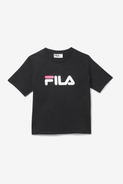 Fila Miss Eagle Tee Naisten T Paidat Mustat Valkoinen Pinkki | Fila672ER