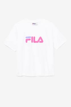 Fila Miss Eagle Tee Naisten T Paidat Valkoinen Pinkki Violetit | Fila056KT