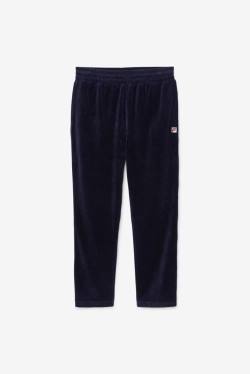 Fila O-fit Velour Miesten Housut Laivastonsininen Punainen | Fila309TG