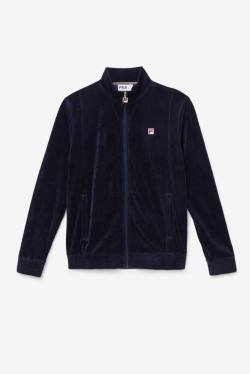 Fila O-fit Velour Miesten Takki Laivastonsininen | Fila573WF