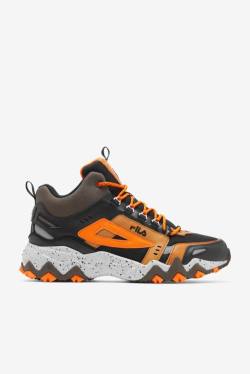 Fila Oakmont Tr Mid Miesten Saappaat Mustat Ruskea Oranssi | Fila210SY