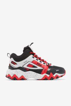 Fila Oakmont Tr Mid Miesten Saappaat Mustat Harmaat Punainen | Fila612UD