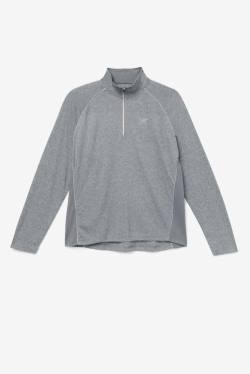 Fila Pickleball 1/4 Zip Miesten Pikeepaita Harmaat | Fila432QC