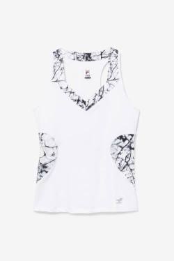 Fila Pickleball Halter Tank Naisten Topit Valkoinen | Fila850DW