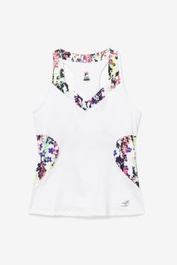 Fila Pickleball Halter Tank Naisten Topit Monivärinen Valkoinen | Fila953LM