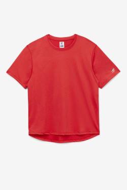 Fila Pickleball Scallop Hem Crew Miesten T Paidat Punainen | Fila764IW