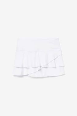 Fila Pickleball Tiered Printed Skort Naisten Hameet Valkoinen | Fila485HT