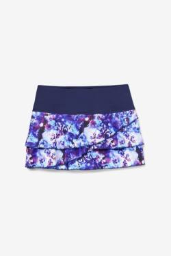 Fila Pickleball Tiered Printed Skort Naisten Hameet Laivastonsininen | Fila946PN