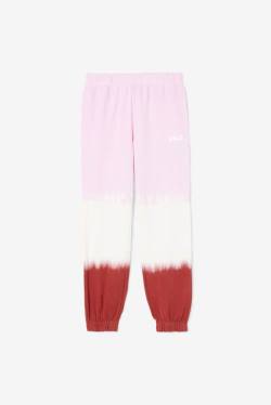 Fila Raleigh Tie Dye Jogger Naisten Housut Valkoinen Punainen | Fila052QW