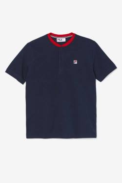 Fila Ralph Henley Miesten T Paidat Laivastonsininen Punainen | Fila598UF