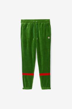 Fila Ravid Velour Miesten Housut Valkoinen Punainen | Fila935KH