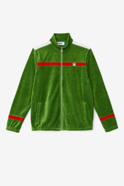 Fila Ravid Velour Miesten Takki Valkoinen Punainen | Fila947IB