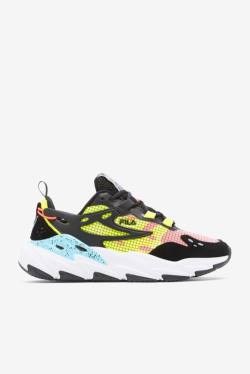 Fila Ray Tracer Miesten Evo Tennarit Mustat Valkoinen Keltainen | Fila610TZ