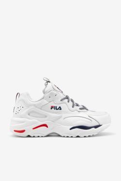 Fila Ray Tracer Miesten Tennarit Valkoinen Laivastonsininen Punainen | Fila079IX