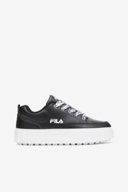 Fila Sandblast Low Satin Pitsi Naisten Tennarit Mustat Valkoinen | Fila354HC