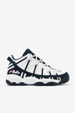 Fila Stackhouse Spaghetti Miesten Tennarit Valkoinen Laivastonsininen Punainen | Fila437EX