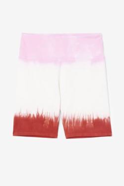 Fila Taima Tie Dye Bike Naisten Shortsit Valkoinen Punainen | Fila031NC